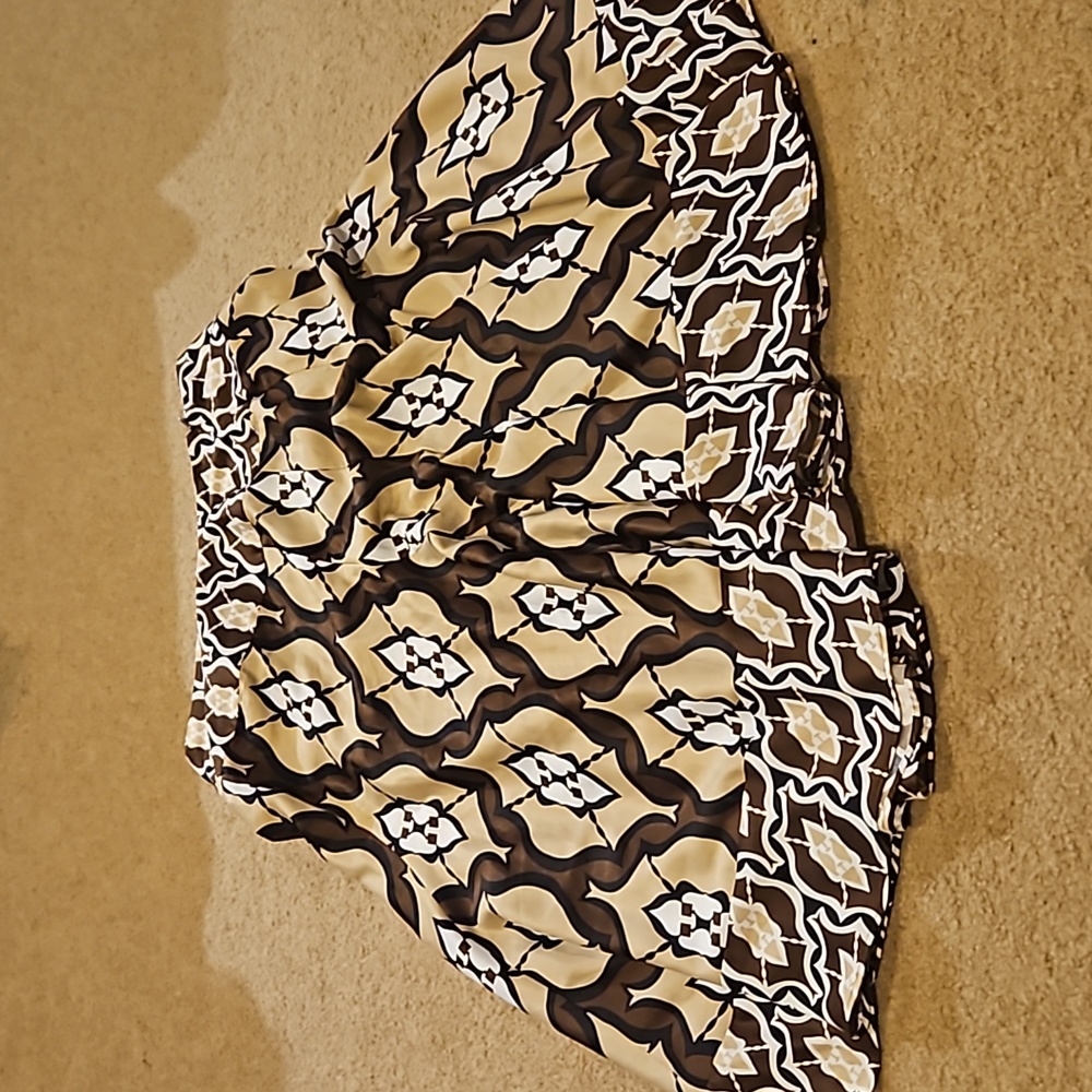 Patterned Brown and White Sunny Leigh Size 4 Skirt